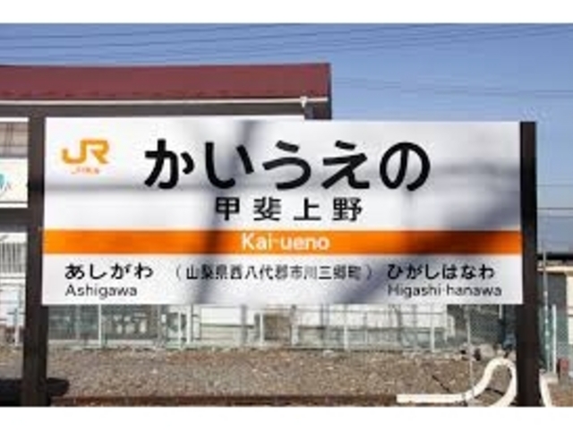 ぼたんの最寄り駅は身延線の甲斐上野駅の改札からすぐ。_ぼたん