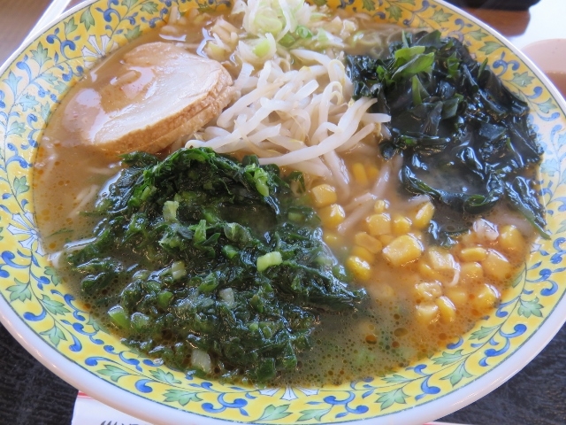 行者ニンニクみそラーメン_岩洞湖(ワカサギ釣り)