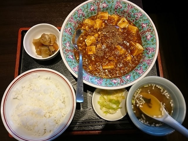 付け合わせも含めて大満足でした_麺点飯 広州 桂木店
