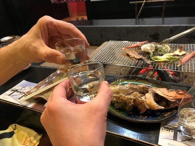 地元のお酒が4種類ほどありました。_縄文人の宿