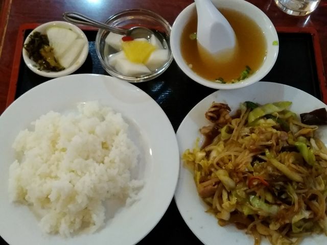 野菜炒め定食_中華レストランよこはま・思案橋店