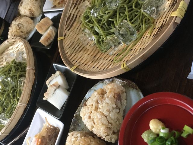 茶そばランチ_八女茶カフェぶんぶく