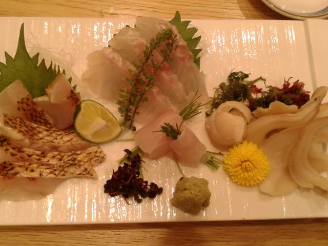 旬の魚のお造り_築地 寿司岩 川崎アゼリア店