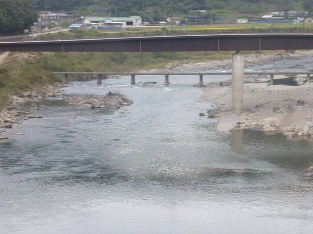 view from train_四万十川流域