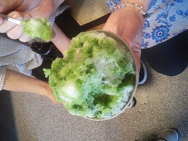 抹茶も美味しい_赤福 外宮前特設店