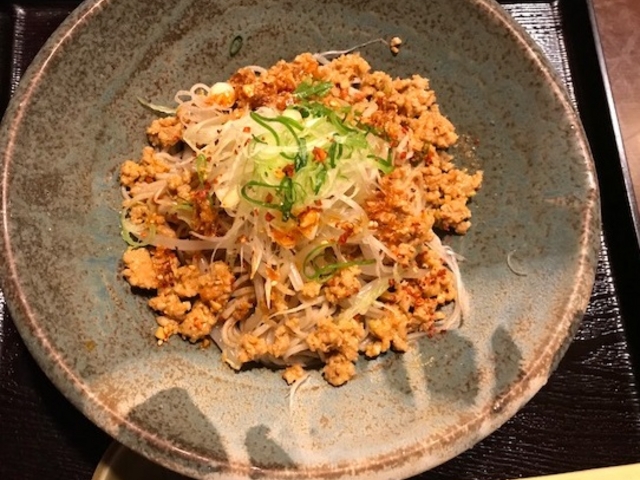 汁なし担々麺蕎麦_土風炉 西新宿一丁目店