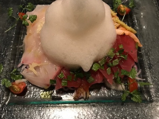 カルパッチョ_Foodiun Bar一瑳 PARIS×KYOTO 新宿NS店
