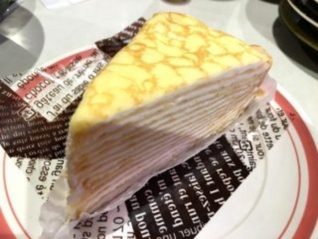 食後にミルクレープ☆_スシロー帯広店