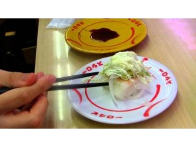 えびアボカドは甘ダレで食べると美味しいです!_スシロー大館店
