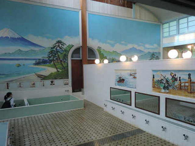 浴槽です。_子宝湯(江戸東京たてもの園)