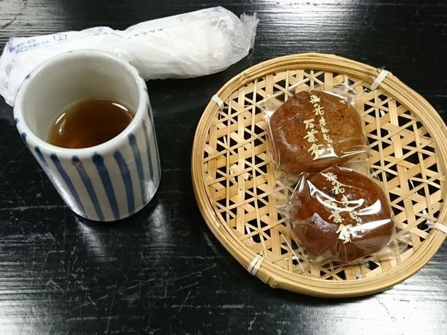 万葉亭の湯の花まんじゅう_うどん茶屋水沢万葉亭