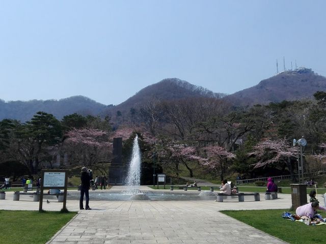 噴水、いいですね(´∀`*)_函館公園