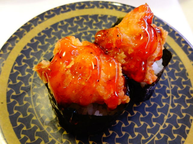 から揚げ軍艦ガーリックソース_はま寿司焼津店