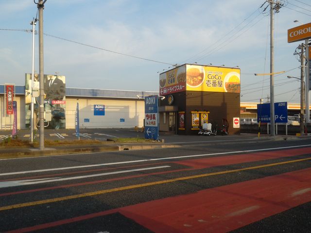北進する道路からしか入れません。_カレーハウスCoCo壱番屋穂積店