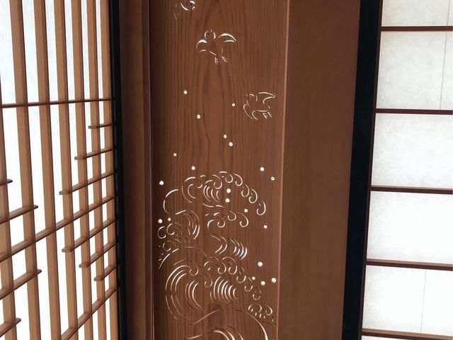 【松の御茶屋】建具の透かしがキレイ_松の御茶屋(浜離宮恩賜庭園)
