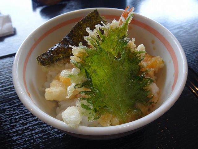 ミニ天丼。_手打そば処みな方