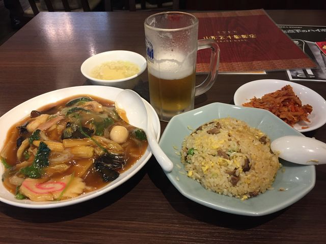 あんかけ焼きそば&チャーハン_山形五十番飯店