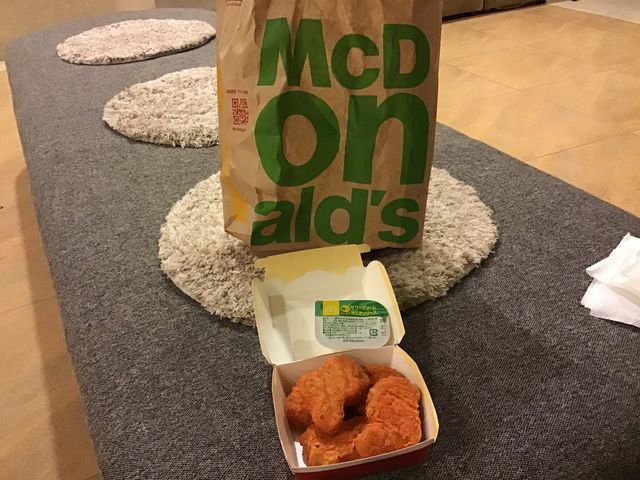 注文したナゲット_マクドナルド上田バイパス店