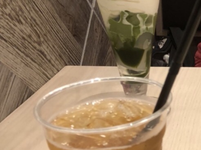 抹茶パフェは人気です。_nana’s green tea
