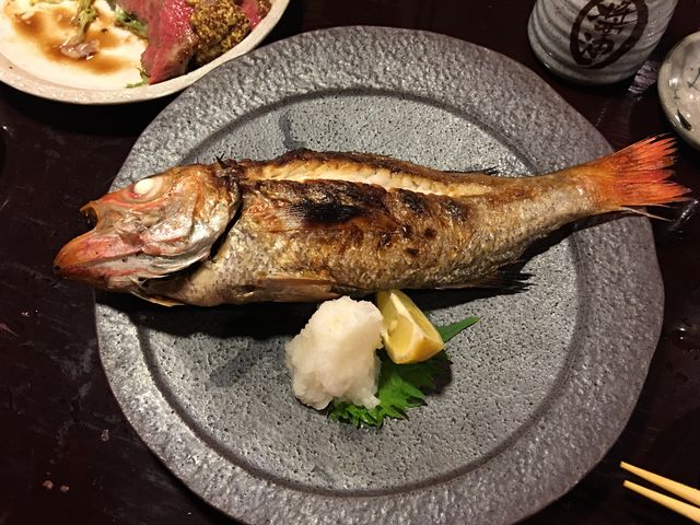 のどぐろの塩焼きもビッグサイズです。脂ものってて美味しかったです♪_とっくりや