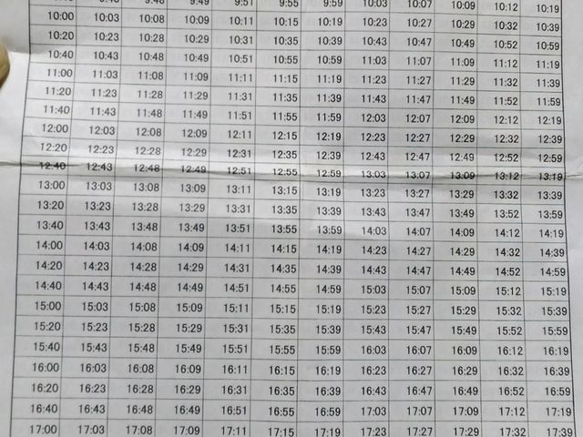 北循環時刻表_マイバス