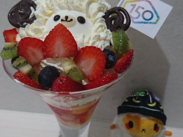 北海道命名150周年記念の
なまらむパフェが美味しかったです。_雪印パーラー 本店