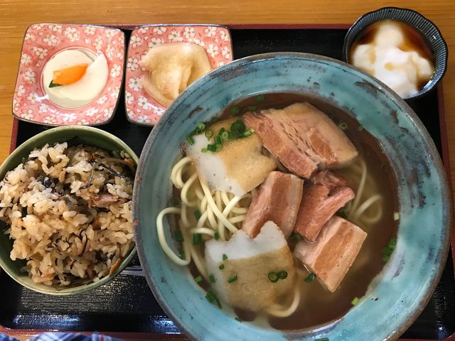 (何そばが忘れましたが)そばセット_んまや〜