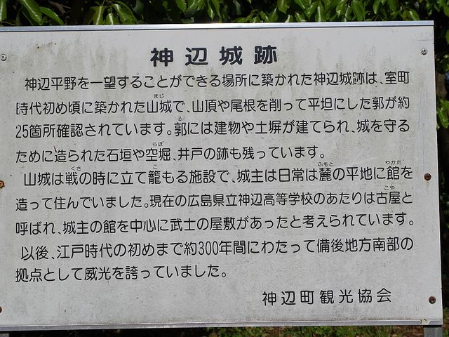 説明看板_神辺城跡
