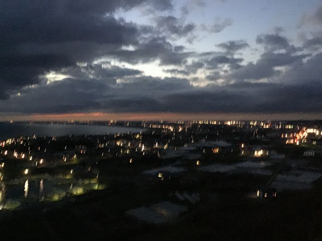 夕暮れ時の眺望です。_刑部岬