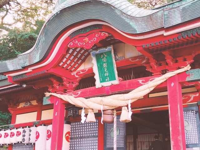 風景も高台で良かったです!_八幡朝見神社