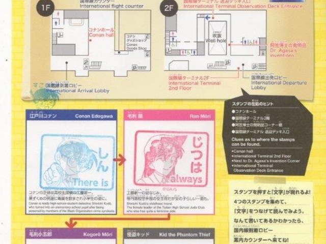 スタンプラリーの台紙_鳥取砂丘コナン空港