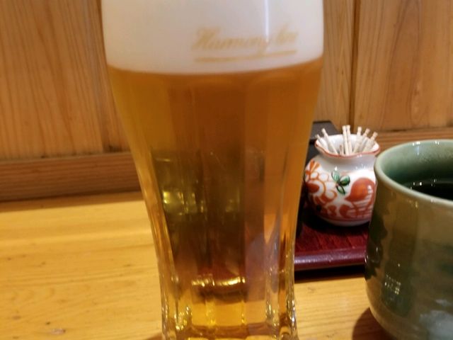 サンフィッシュ2階 みや川にて昼間からビールも楽しむ。_サン・フィッシュ釜石