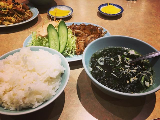 焼肉定食ランチ_新明香