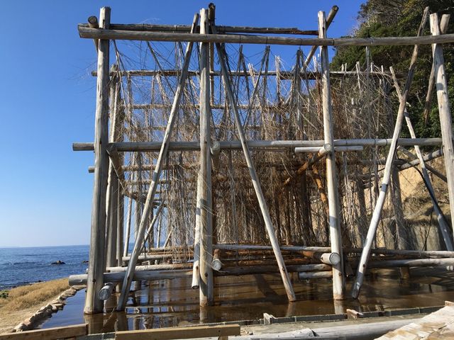塩づくりの一部?_またいちの塩 製塩所「工房とったん」
