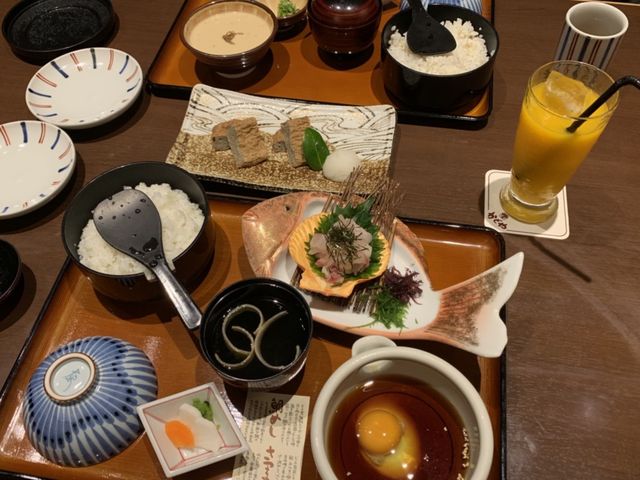 鯛めし さつま飯 温州みかんジュース じゃこ天_郷土料理 かどや 大街道店