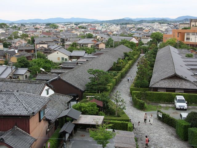御城番屋敷の眺め。_松坂城跡(松阪公園)