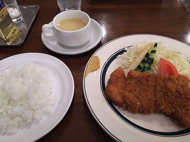 ポークカツセット_洋食亭ブラームス ルミネ荻窪店