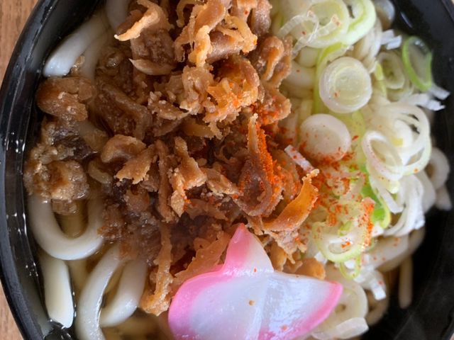 かしわうどん_北九州駅弁当