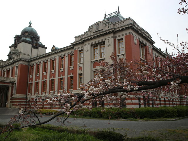 桜と共に_名古屋市市政資料館