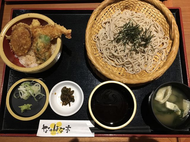 ざる蕎麦&ミニ天丼_なのはな亭 ユーカリが丘