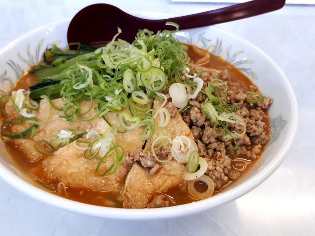 キツネ乗ってます_がんこラーメン味噌家