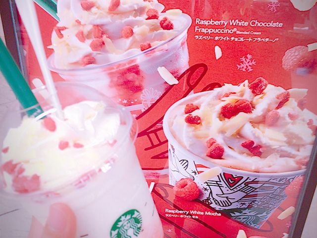 ラズベリーのフラペチーノとか最高_スターバックスコーヒーミーナ津田沼店