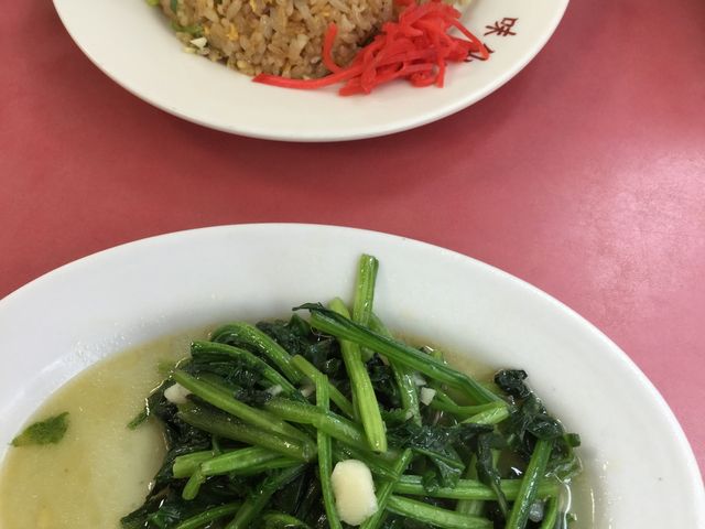 空芯菜炒めとキムチチャーハン美味しかったです。_味仙 今池本店