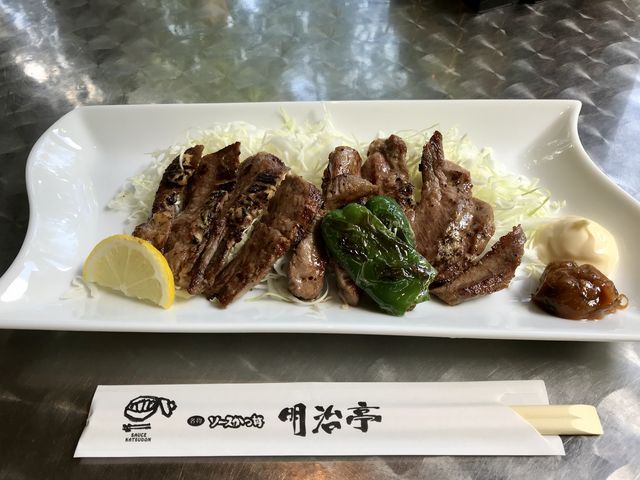 牛タン厚焼き_明治亭 中央アルプス登山口店