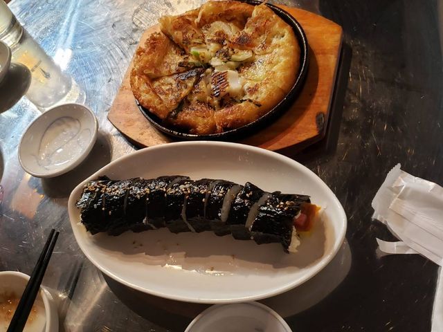 チヂミも、牛肉キンパも、チーズダッカルビも、プルコギもスンドゥブも、全部美味しかったです(*^^*)_韓国料理 ナジミキンパ