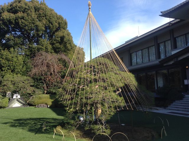 雪吊りまで見れました_明治記念館 羽衣