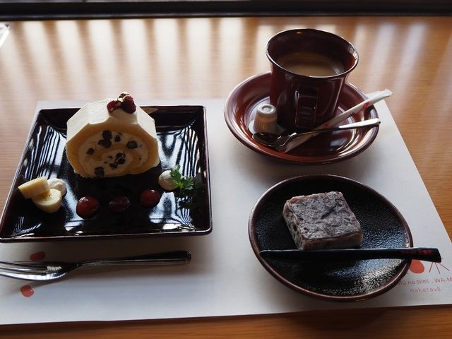 ロールケーキのセットと一緒に頂きました。_きんつば中田屋・東山店
