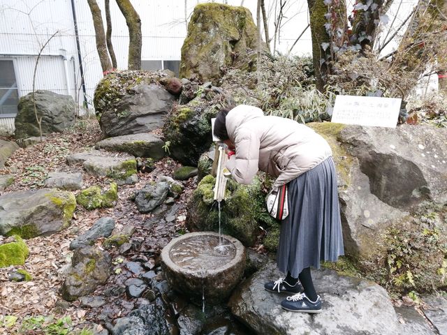 日本酒の仕込み水。まろやかで美味しかった!_土田酒造