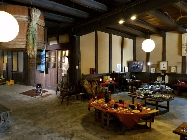 内部の奥に蕎麦屋さんが有ります。_藤井酒造酒蔵交流館