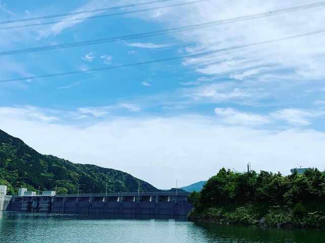 天気が良くてとても良かったです_ダムの駅 富士 しゃくなげの里